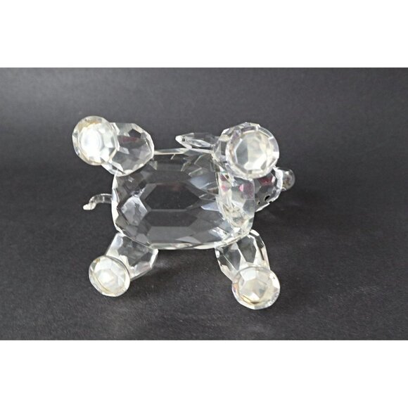 Vintage Lead Crystal Elephant Figurine Trunk Up Paperweight - Picture 7 of 7